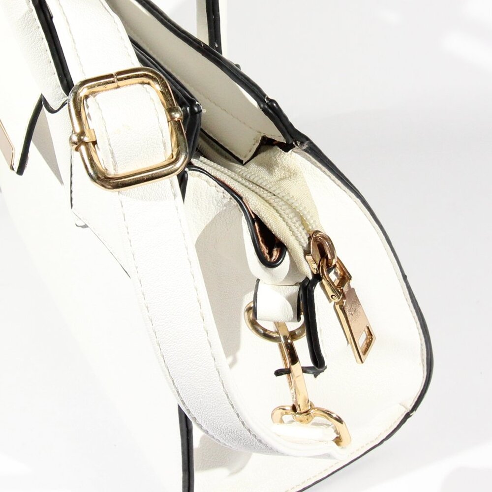 Like New White Purse with Brown Lining - Picture 10 of 10